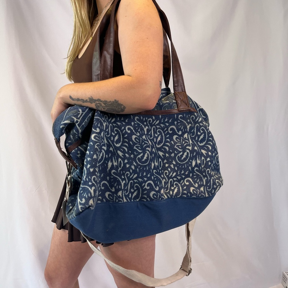 Woven Duffle Bag